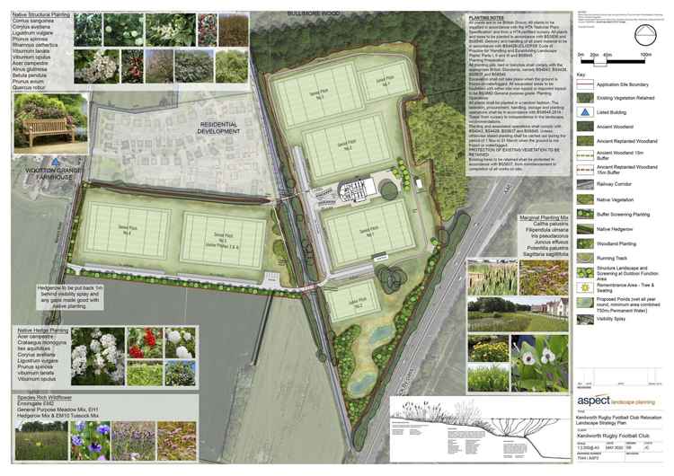 Seven new pitches and a clubhouse are to be developed as part of this application