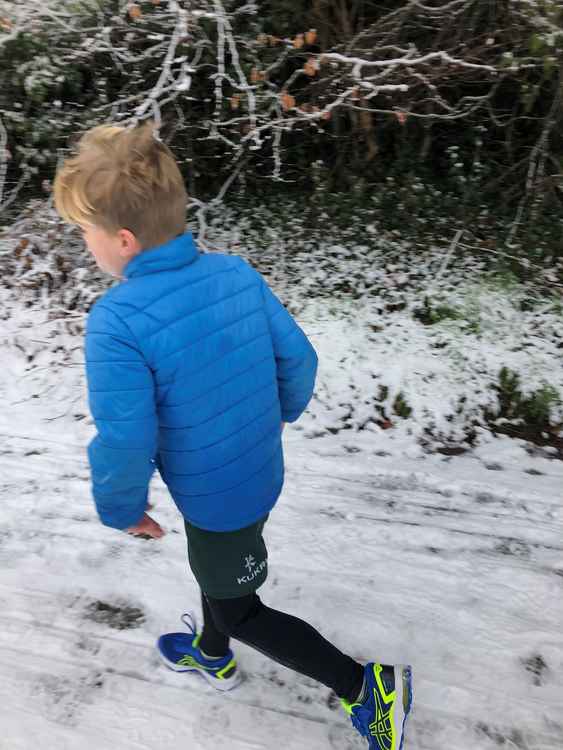 William has been running in all weathers