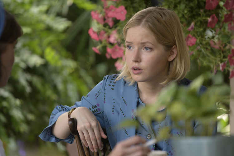 Ellie Bamber as Angela Knippenberg Picture: BBC/Mammoth Screen