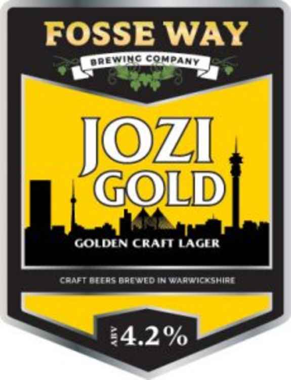 Jozi Gold is one of the four core beers for Fosse Way Brewing Company