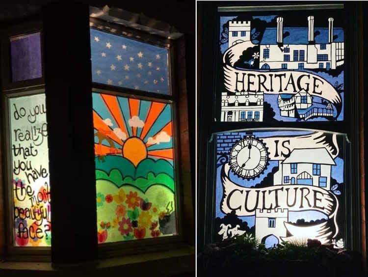 Window Wanderland: Art returns to homes in Coventry - BBC News