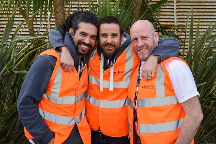 Sleep Pod charity founders, Ian, Justin and Pete