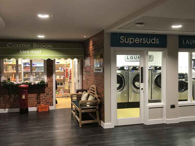 Shop and laundrette facilities at Castle Brook