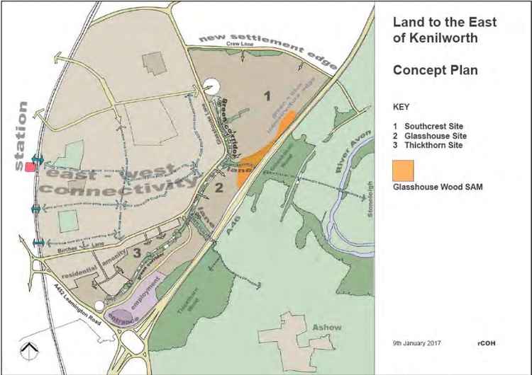 This application forms area one of the Land East of Kenilworth Concept Plan