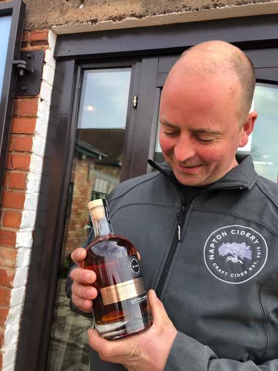 Jolyon with the new Apple Cider Brandy Jolyon with the new Apple Cider Brandy
