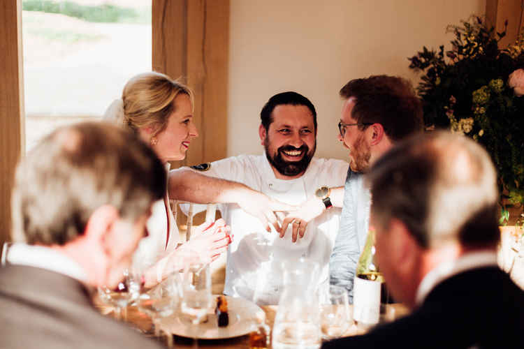 Executive chef Jonathan Carter-Morris (centre)