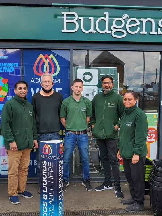 Some of the team at St John's Budgens, Kenilworth