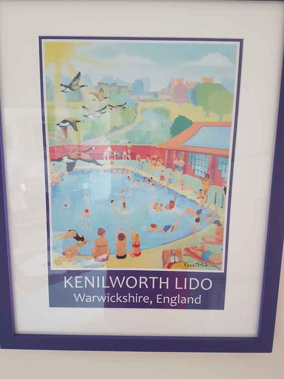 The Karen Pittaway image of the outdoor activities at Kenilworth Lido