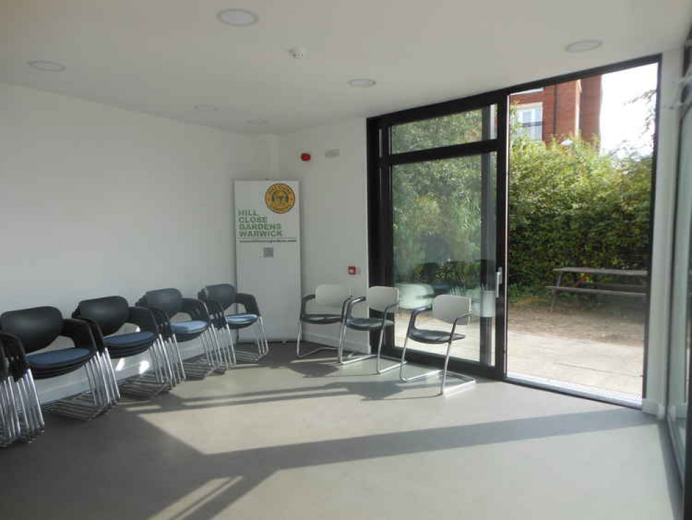 The extended visitor centre at Hill Close Gardens, Warwick