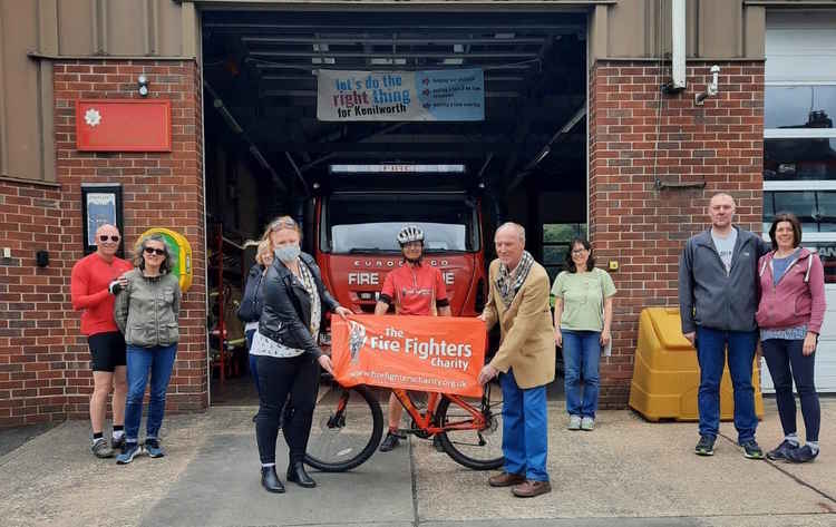 Alison Insley was met by friends, family and the mayor and deputy mayor when she returned to Kenilworth Fire Station on Sunday