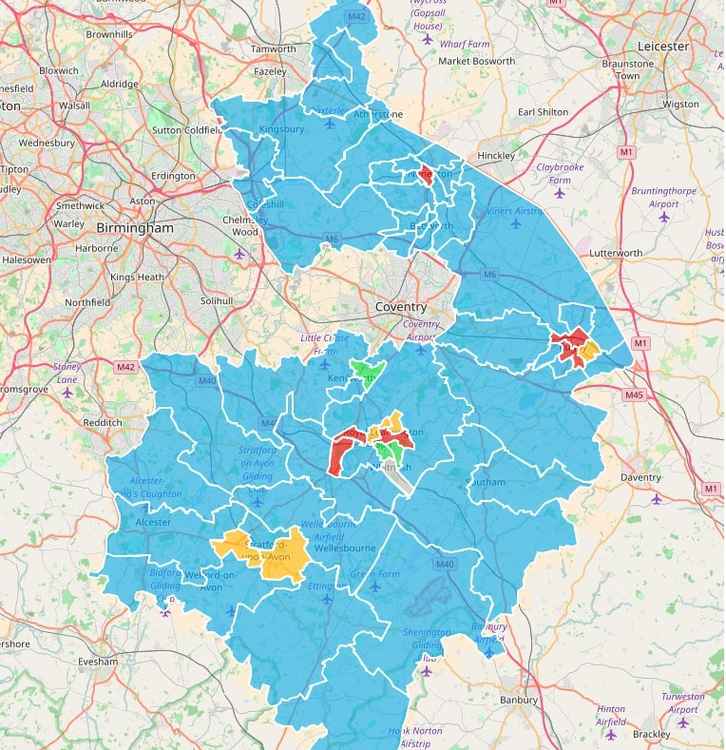 The Conservative Party now holds 42 of the 57 WCC seats