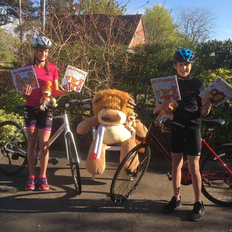 Carrick Hayre and Nicole Baker with Olly The Brave