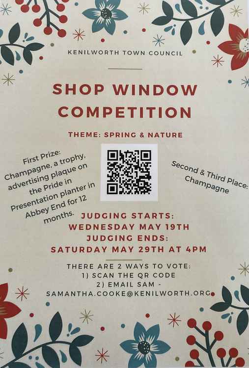 Mayor Cllr Peter Jones, and Deputy Mayor Cllr Sam Cooke will announce the winners of the shop window competition