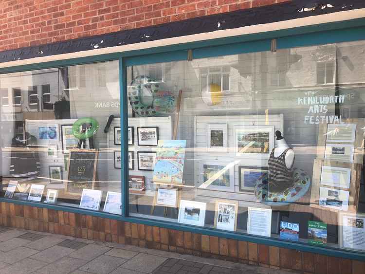 A gallery of images has been collated in the empty 'Poundland' unit on Warwick Road (Image by Clive Peacock)