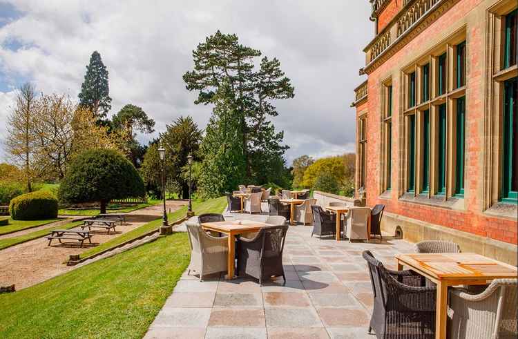 Guests have been welcome for drinks on the patio since mid May