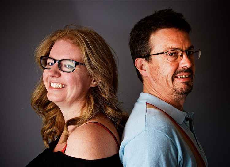 Comedy at Work founders Anne Docherty and Mark Hinds