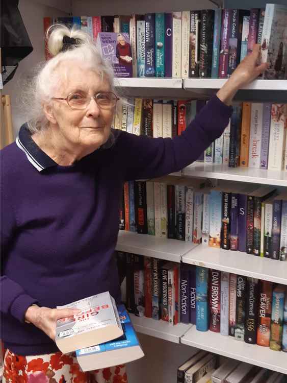 Jane Ellis at Scope charity shop