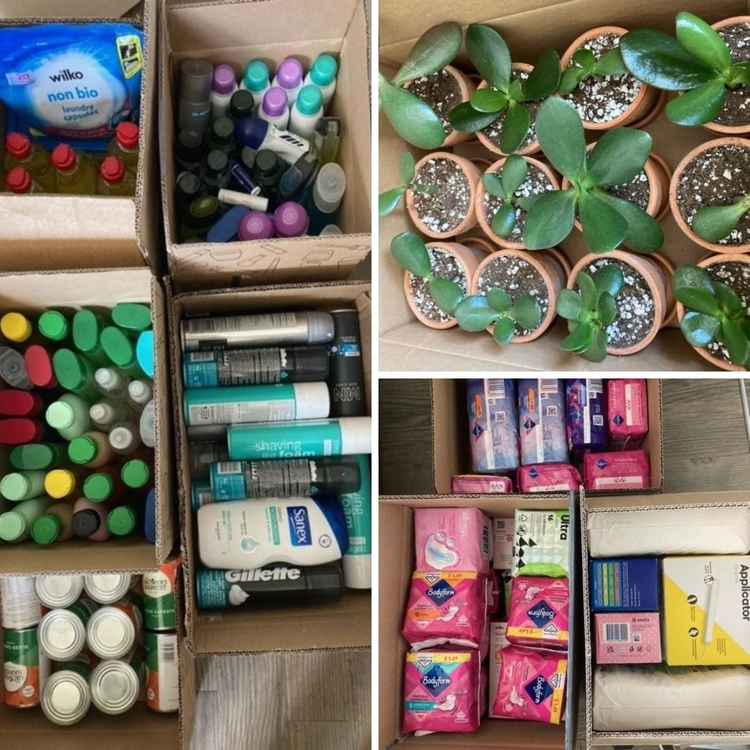 May has donated over 130 items to the two causes