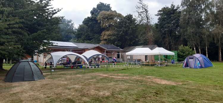 Members of 4th Kenilworth Scouts camped at Hatton campsite last weekend