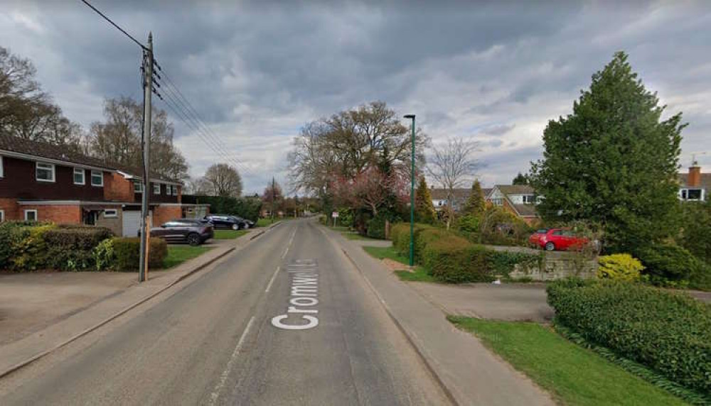 The car was taken from a drive on Cromwell Lane yesterday (Image via google.maps)