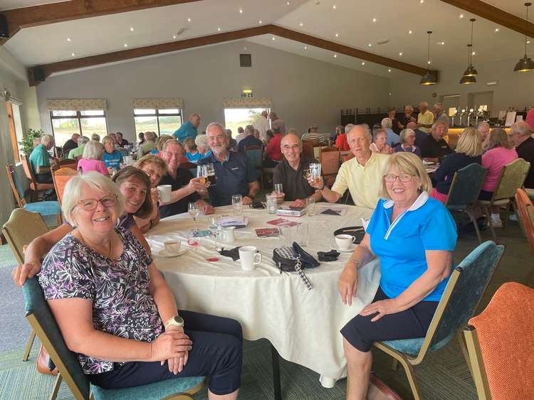 A meal in the newly refurbished clubhouse at Stratford Oaks completed the golf day