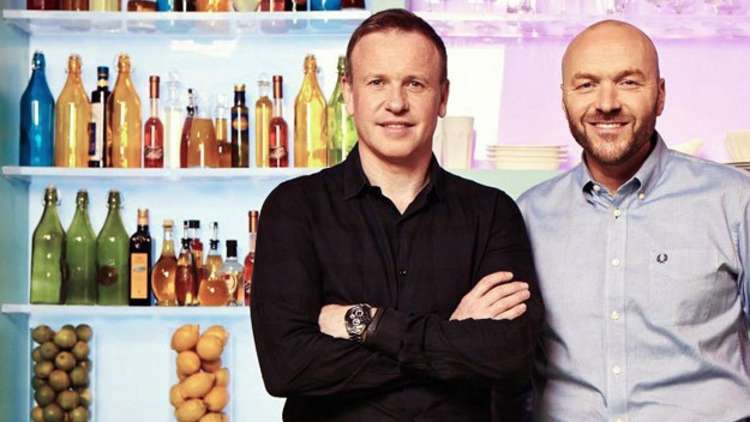 Sunday Brunch presenters Tim Lovejoy and Simon Rimmer.