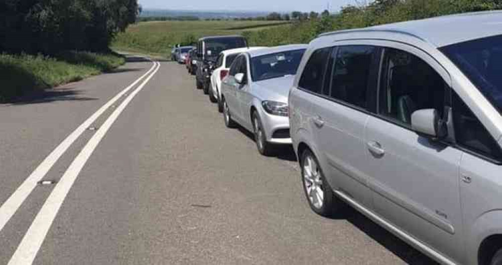 Drivers had been parking up against solid white lines. Photo: Swadlincote SNT Facebook page