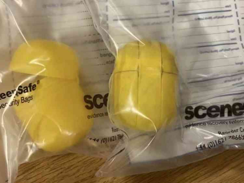 The Kinder Egg containers seized by Swadlincote SNT on Wednesday. Photo: Swadlincote SNT Facebook page