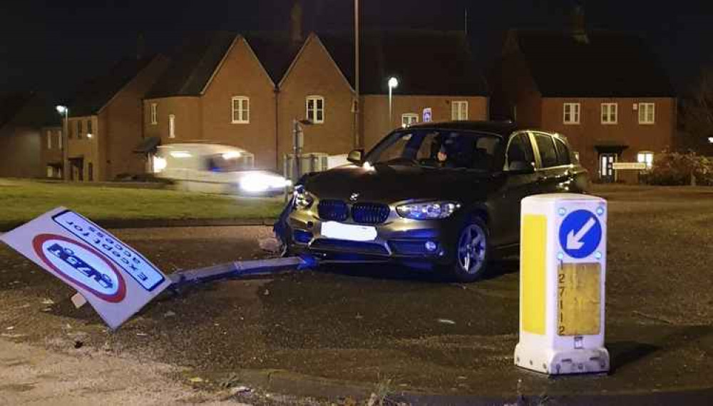 This was the scene on Moira Road. Photo: South Derbyshire Response Unit