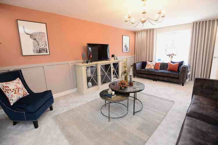 A showhome interior at Bellway's Heathlands development in Heather