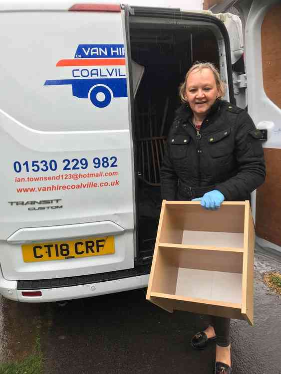 A van was despatched to the man's flat on Tuesday after Monday night's show of generosity