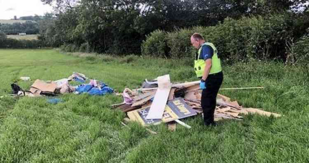 Some of the rubbish discovered in Charley on Wednesday