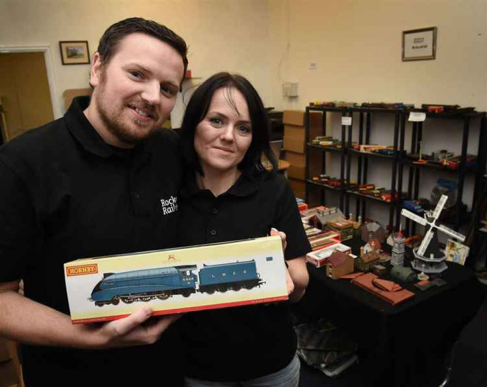 Rocket Railways managing director Jason Thickpenny with partner Aimee