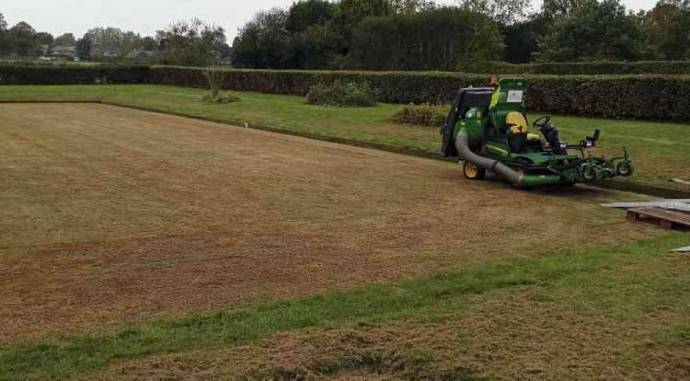 Preparations are already under way for the re-opening of the Scotlands Park Bowls Club