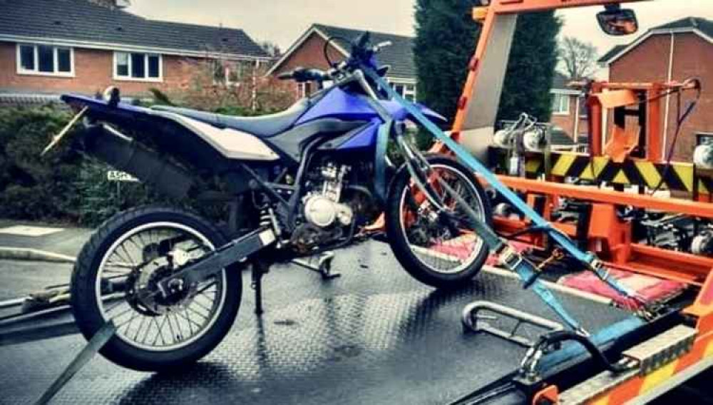 Police have warned they will seize bikes. Photo: Leicestershire Police