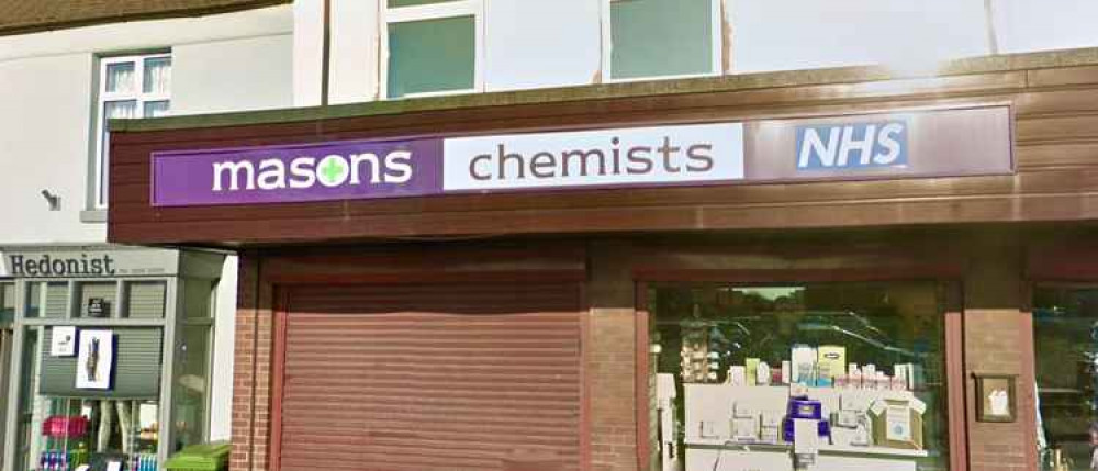 Masons Chemist in Belvoir Road. Photo: Instantstreetview.com