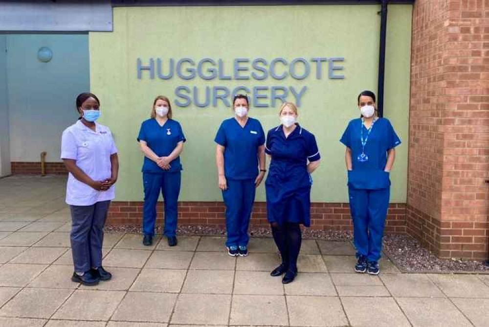 Nursing staff at Hugglescote Surgery. Photo: Hugglescote Surgery Facebook page