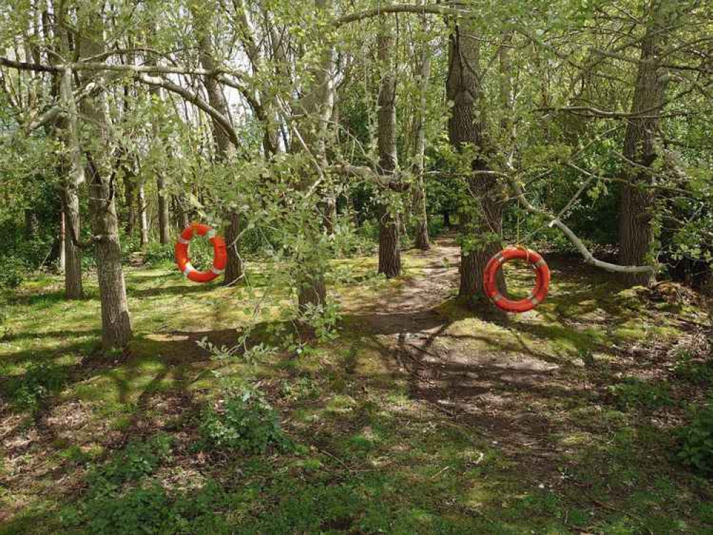 The life rings have been vandalised or thrown in the water. Photo: North West Leicestershire District Council
