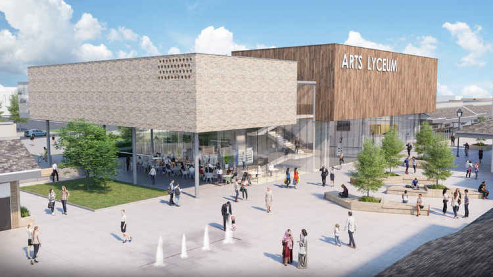 An artist's impression of what The Lyceum could look like in Coalville town centre. Image: North West Leicestershire District Council