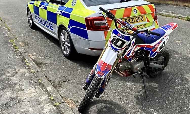 Police seized the bike on Saturday afternoon. Photo: North West Leicestershire Police