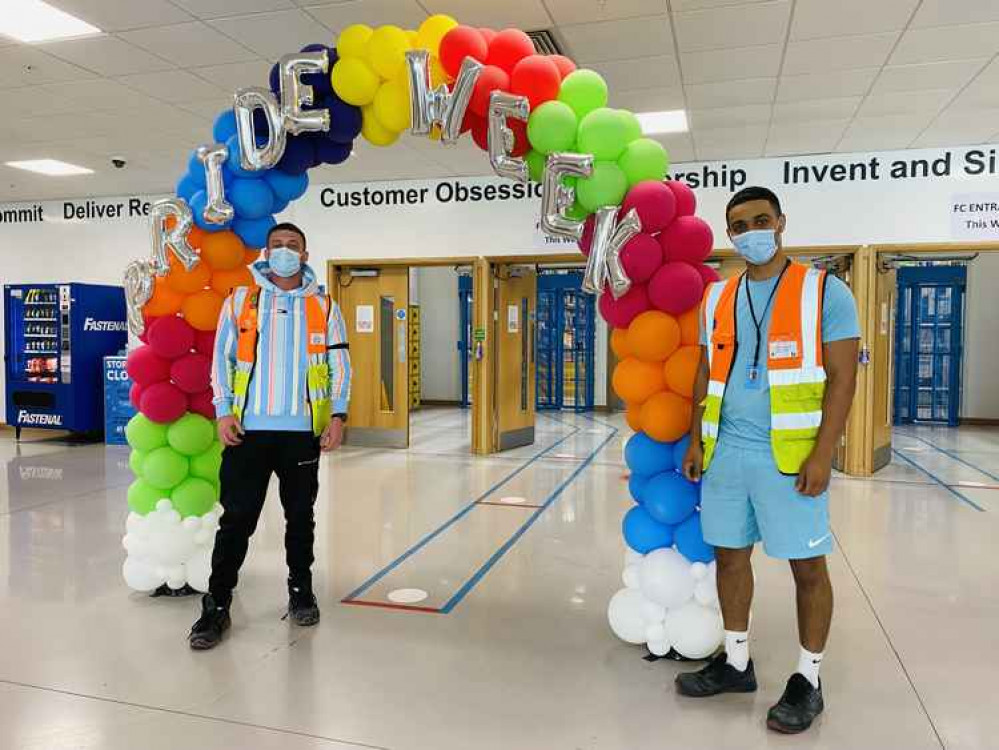 The team at Amazon Coalville marked Pride Month