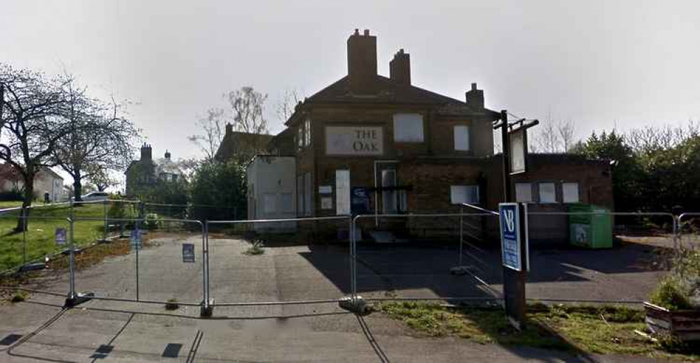 The Oak of Whitwick is to come down as plans for eight new houses get the go-ahead. Photo: Instantstreetview.com