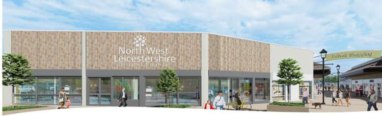 An artist's impression of how the new Customer Service Centre in Coalville could look