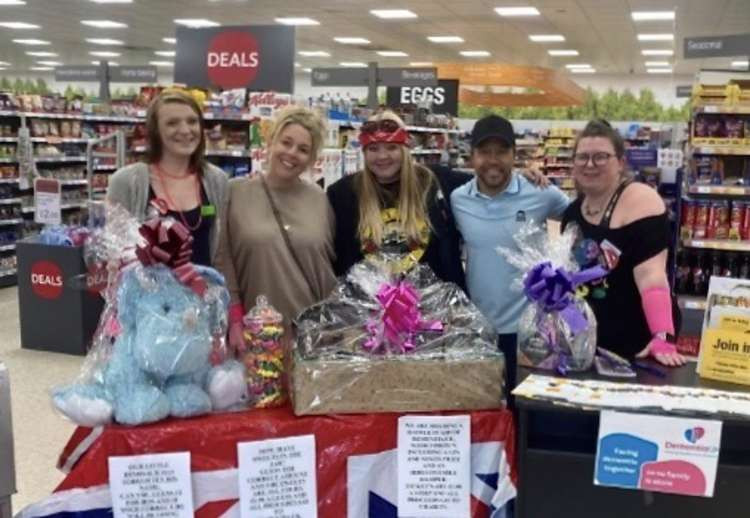 Stephen Graham and his wife Hannah stopped off at Ibstock Co-op