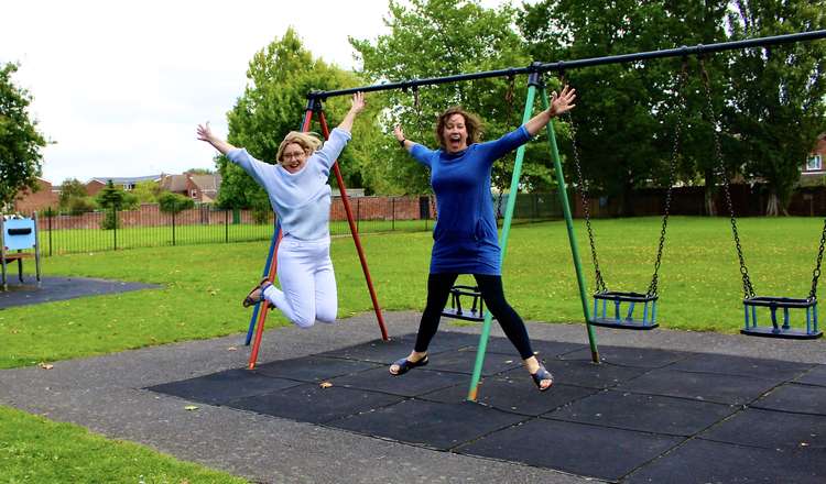 Sandra and Amy have seen two years' work rewarded at Coalville Park. Photos courtesy of Friends of Coalville Park