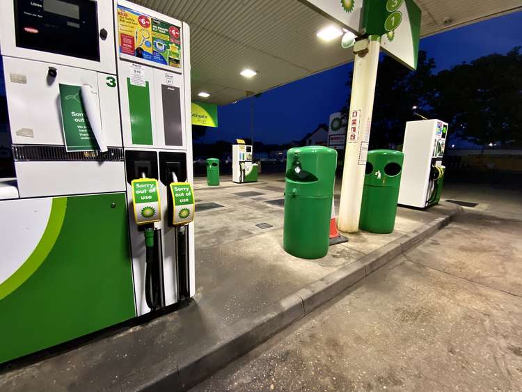 Some Coalville forecourts were closed over the weekend and had no fuel. Photo: Coalville Nub News