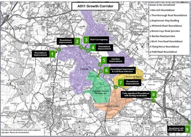 These are the County Council plans for the A511 around Coalville