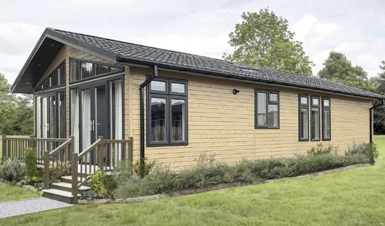 An example of how the lodges would look once installed. Photo: North West Leicestershire District Council