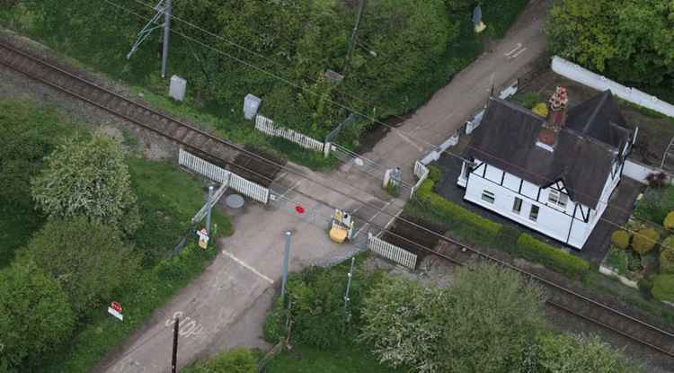 Barthomley level crossing.