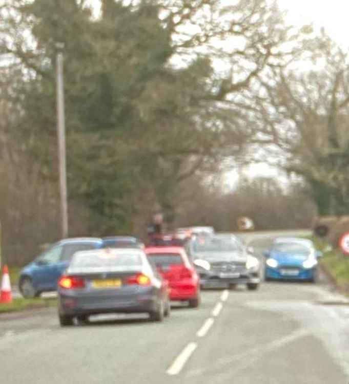 Queue to Alsager tip.